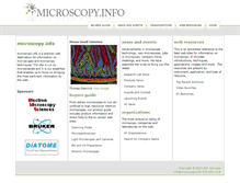 Tablet Screenshot of microscopy.info